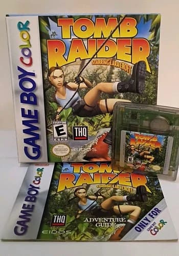 Tomb Raider Starring Lara Croft Nintendo Gameboy Color - Complete In Box CIB