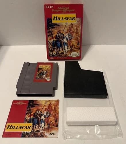 Advanced Dungeons & Dragons Hillsfar (Nintendo NES) In Box W/ Manual