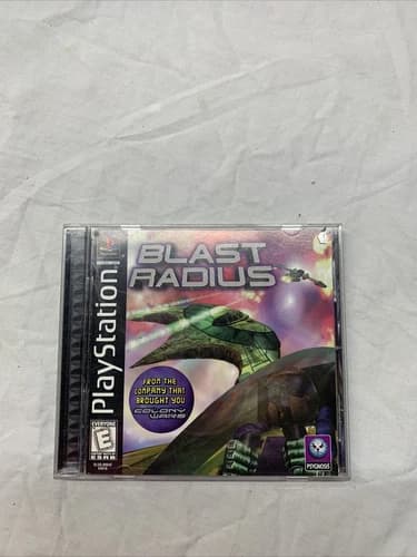 Blast Radius (Sony PlayStation 1, 1999) PS1 Complete in Box w/ Manual GAME