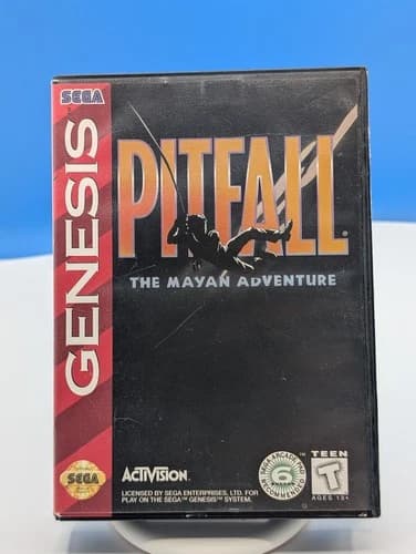 Pitfall: The Mayan Adventure (Sega Genesis, 1994) With Box And Manual, Tested