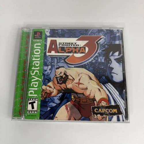 Street Fighter Alpha 3 Sony PlayStation 1 PS1 CIB complete GH Capcom video game