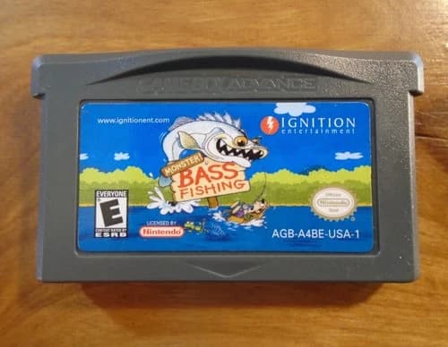 Monster! Bass Fishing Game Boy Advance Game Only ~ Tested/Working