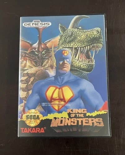 King of the Monsters (Sega Genesis, 1993) - Tested & Working - Authentic