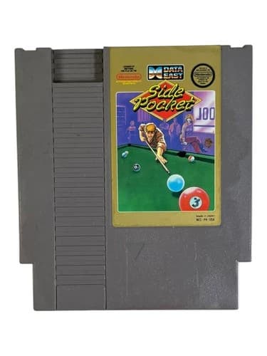 Side Pocket Nintendo NES Video Game Billiards Pool Data East