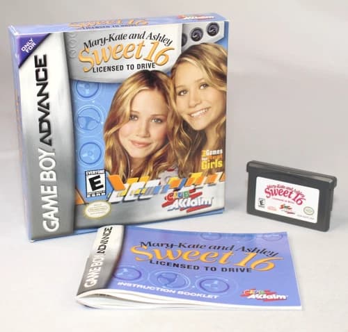 Mary-Kate and Ashley Sweet 16: Licensed to Drive GBA Complete CIB! Very Nice!