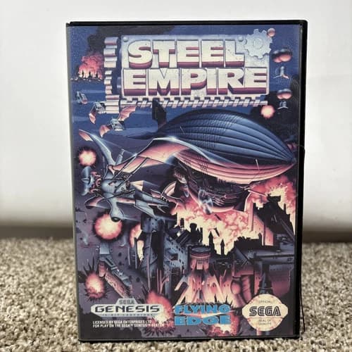 Steel Empire Sega Genesis Complete In Box CIB Tested