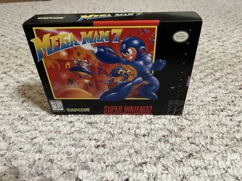 Mega Man 7 SNES CIB Complete In Box Super Nintendo Authentic Capcom Tested