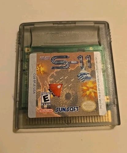 Project S-11 Nintendo Game Boy Color Video Game Authentic Cleaned Pins Sunsoft
