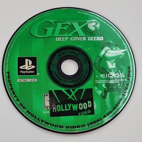 Gex 3: Deep Cover Gecko (Sony PlayStation 1, 1998) PS1 Disc Only Tested Game
