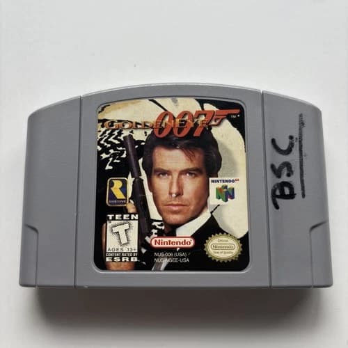 Nintendo 64 N64 Goldeneye 007 James Bond Retro Authentic FPS Cleaned Tested OEM
