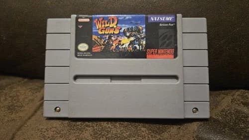 Wild Guns ( Super Nintendo SNES) Cart Only - Authentic - New Label Read Descript