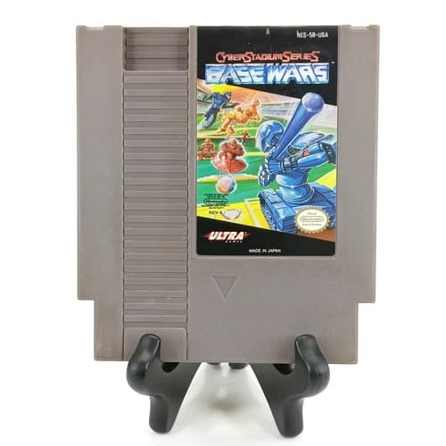 Cyber Stadium Series Base Wars NES Video Game Cartridge (Nintendo, 1991) Tested
