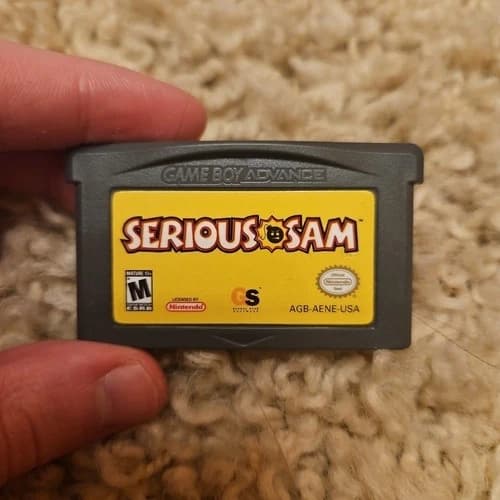Serious Sam (Nintendo Game Boy Advance, GBA) - Authentic - Tested Works