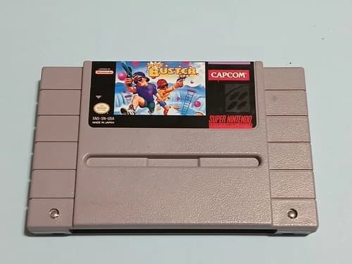 Super Buster Bros (Super Nintendo SNES, 1992) Game Cartridge Only Works Tested