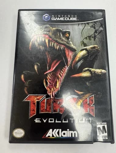 Acclaim Turok: Evolution Nintendo GameCube Complete Manual Multiplayer M 2002