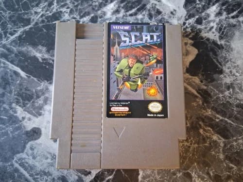 S.C.A.T.: Special Cybernetic Attack Team Nintendo NES Authentic Tested