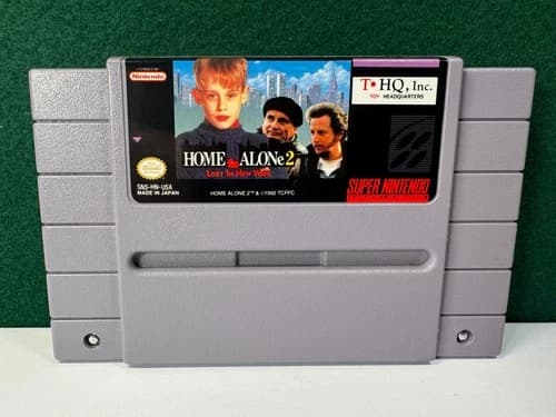 Home Alone 2: Lost In New York (Super Nintendo SNES, 1993) Great Labels! Near Mt