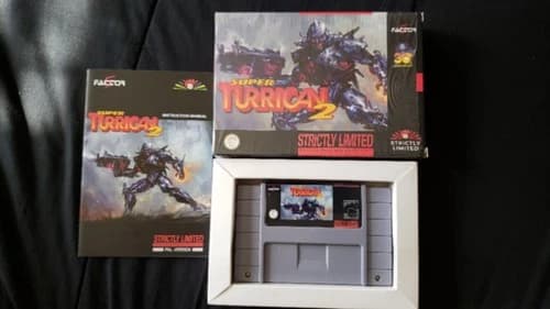 Super Turrican 2 Strictly Limited Games Super Nintendo 2022 NTSC Complete, Rare!