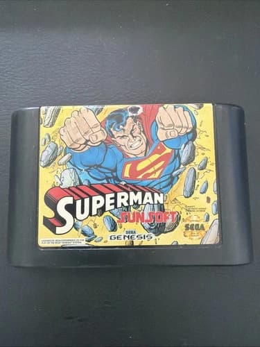 Superman (Sega Genesis, 1992) Cartridge Only Authentic Tested & Working