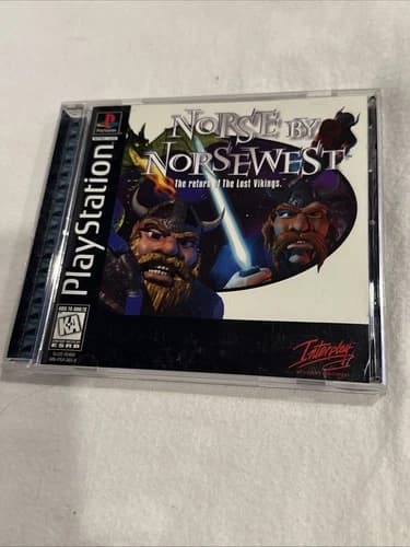 Norse by Norsewest The Return of the Lost Vikings PS1 PlayStation CIB W/Reg Card