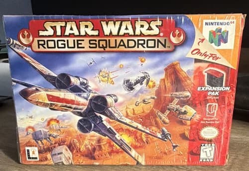 Nintendo Star Wars: Rogue Squadron N64 Box w/ Manual/Inserts