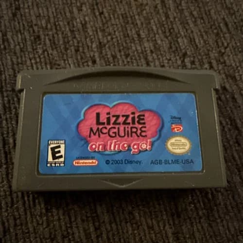 Lizzie McGuire On The Go! Nintendo Game Boy Advance Cleaned and Tested Working