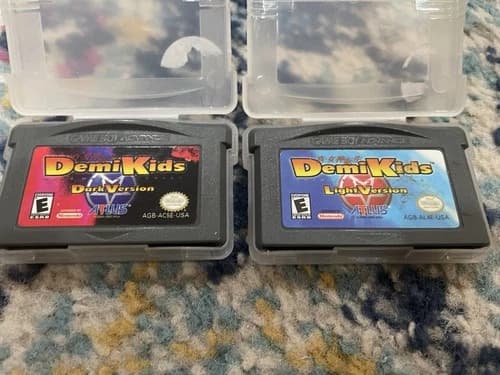 DemiKids: Dark And Light Version Nintendo Game Boy Advance GBA Tested Authentic