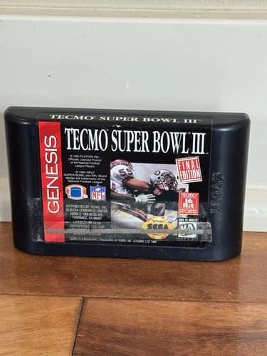Tecmo Super Bowl III 3 Final Edition (Sega Genesis) Cart Only Tested