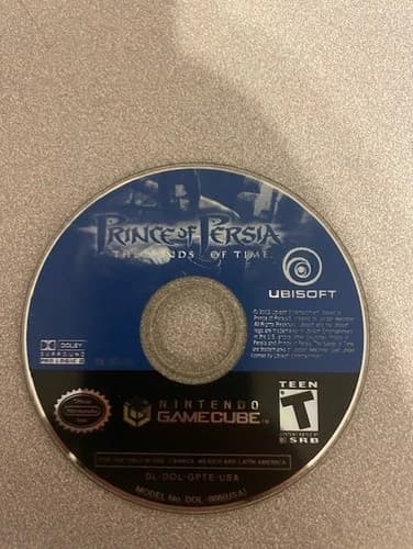 Nintendo Gamecube Prince of Persia : The Sands of Time game ( disc only )