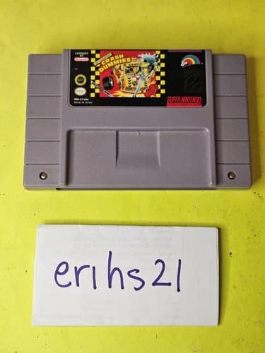 The Incredible Crash Dummies: Super Nintendo SNES Cleaned Tested And Working