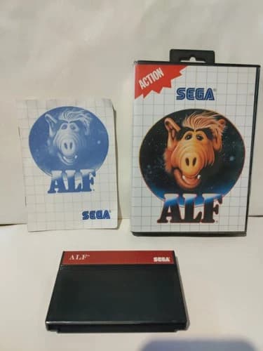 Sega Master System Alf Complete in Box CIB - Tested and Working! - Fast Shipping