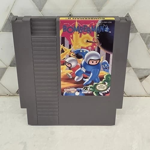 Bomberman II 2 Nintendo NES Authentic Tested. Great Condition