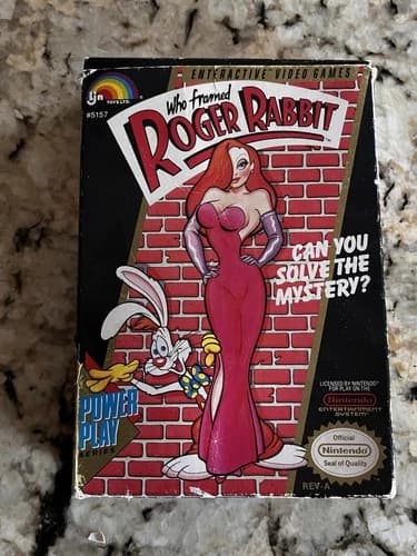Who Framed Roger Rabbit Nintendo 1989 Box Manual And Sleeve