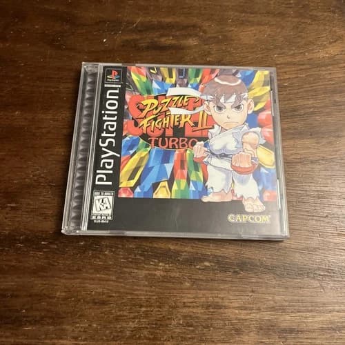 Super Puzzle Fighter II Turbo (Sony PlayStation 1) Complete - Tested - Authentic