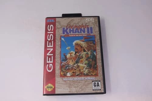 Genghis Khan II Clan of the Gray Wolf Sega Genesis
