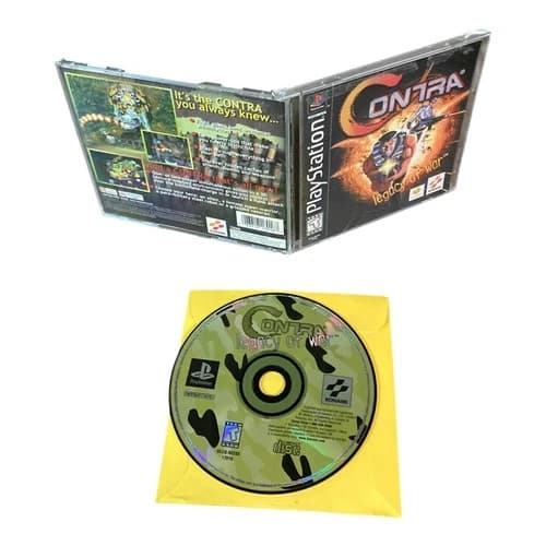 Sony PlayStation 1 PS1 CIB COMPLETE TESTED Contra Legacy of War Jewel Case