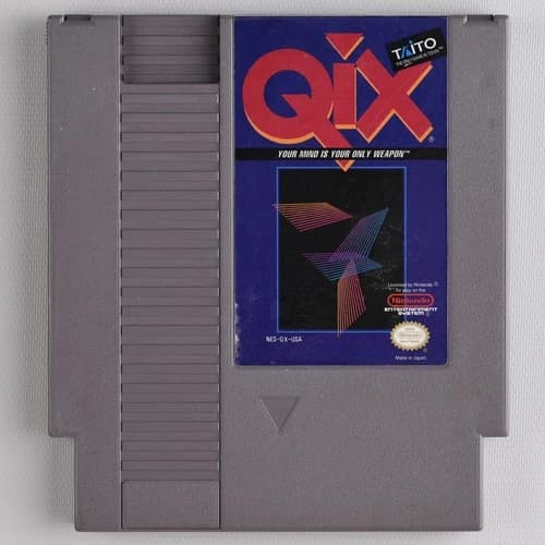 Qix NES Nintendo Game - Authentic/Cleaned/Tested - Taito