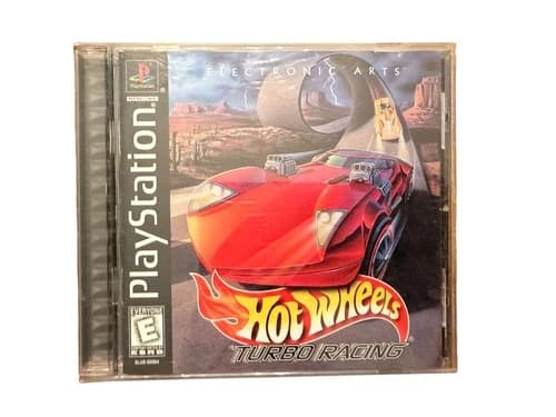 Hot Wheels: Turbo Racing (Sony PlayStation 1, PS1, 1999) Black Label ~ Complete