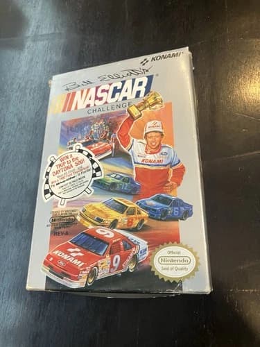 Bill Elliott's NASCAR Challenge (Nintendo Entertainment System, 1991) CIB Works
