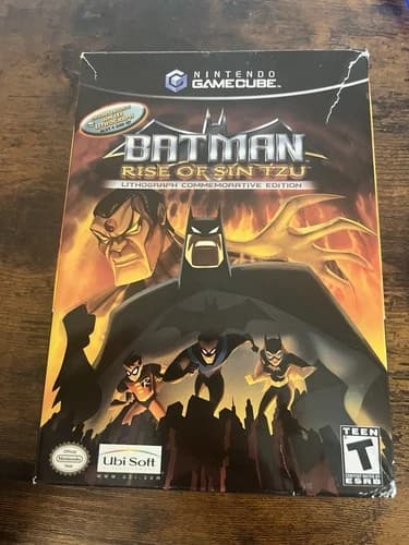NINTENDO GAMECUBE - BATMAN: Rise of Sin Tzu LITHOGRAPH BIG BOX CIB