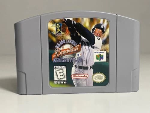 Ken Griffey Jr Major League Baseball N64 Nintendo 64 Authentic Cartridge Mint
