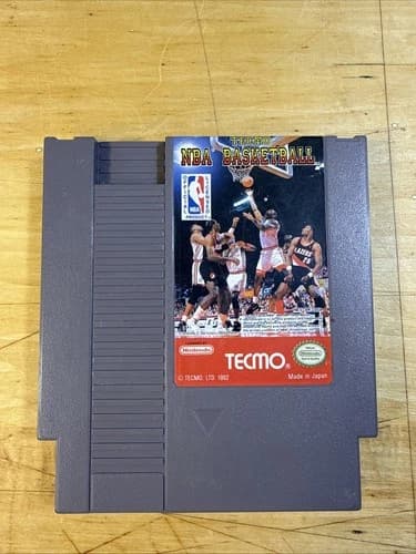 Tecmo NBA Basketball (Nintendo Entertainment System) 1992 classic video game NES