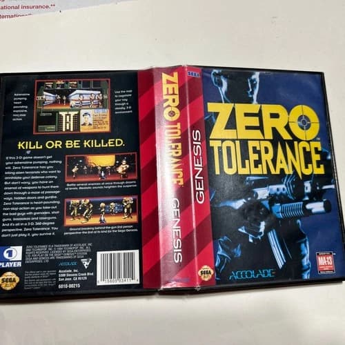 Zero Tolerance (Sega Genesis, 1994) CIB-Tested