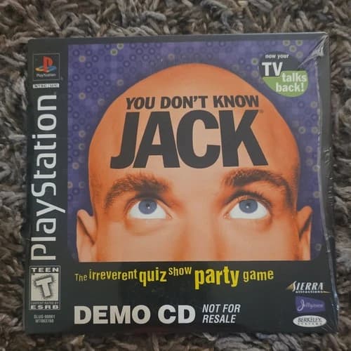Berkeley Systems You Don't Know Jack Quiz Sony PlayStation 1 NTSC-U/C Demo CD