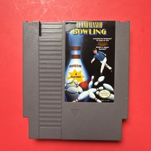 Championship Bowling Nintendo Entertainment System 1989 NES Cart Only Authentic
