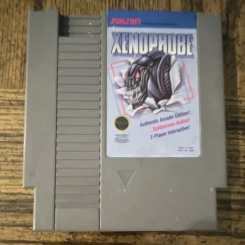 Sunsoft Xenophobe Nintendo NES Game Cartridge NTSC-U/C US/Canada