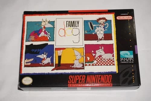 Family Dog (Super Nintendo SNES) Complete in Box CIB