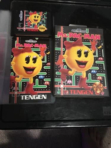 Ms. Pac-Man (Sega Genesis, 1991) - Case Game, And Manual Authentic CIB complete