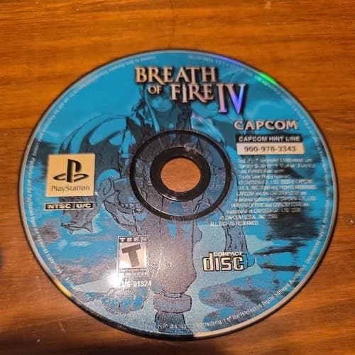 Breath of Fire IV (Sony PlayStation 1, 2000) PS1 DISC ONLY Tested