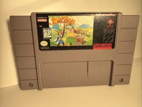 Power Piggs of the Dark Age SNES Super Nintendo Game Authentic